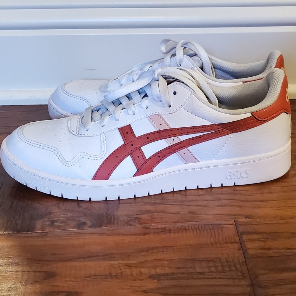Asics White and Red Sneakers